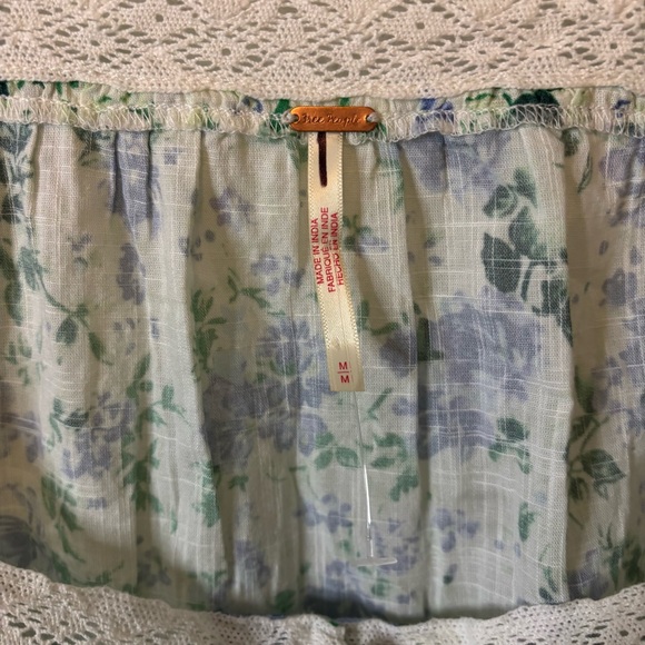 NWOT Free People Alessia Printed Mini Floral Dress Size Medium - Picture 12 of 13